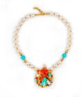 Colliert etoile-de-mere-corail-turquoise