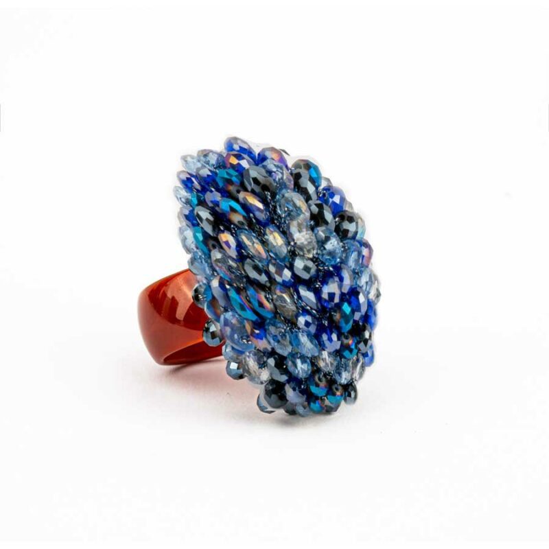 Blue Dome SOFIA Ring - HABIBA JEWELLERY