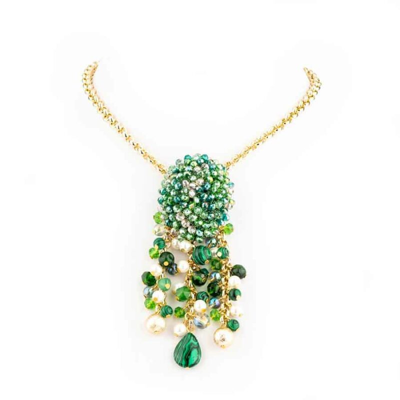 collier-sofia-meilleurs-cadeau-pour-femme vert-rouge